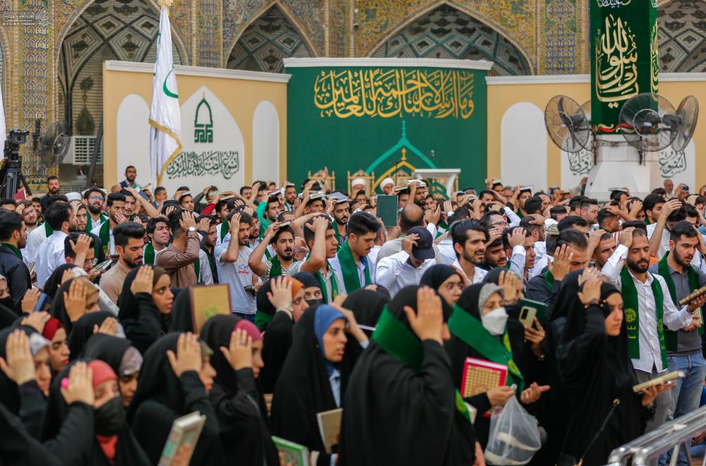 العتبة العلوية المقدسة ترعى مسيرة ولائية لإحياء مناسبة مولد الرسول الأكرم (ص) وحفيده الإمام الصادق (ع) 