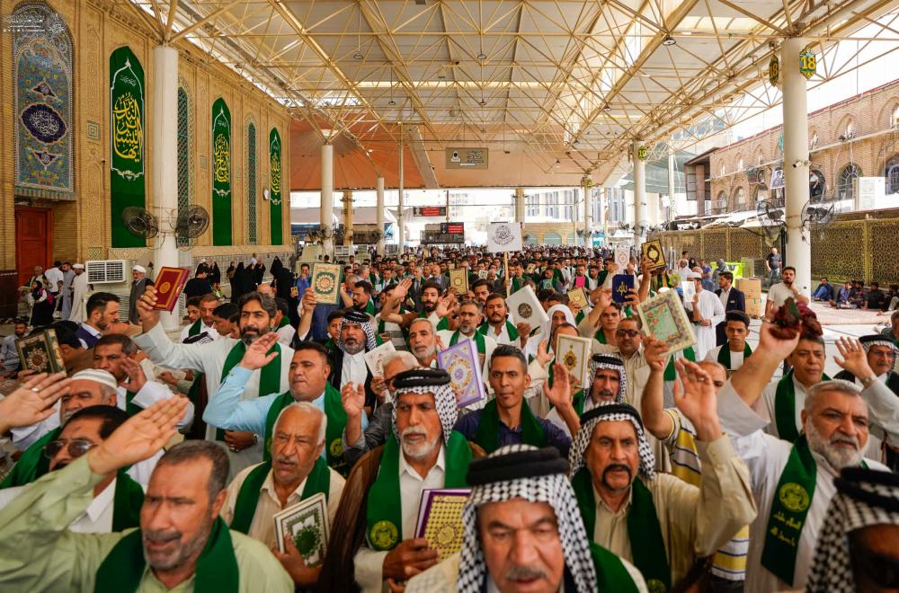 العتبة العلوية المقدسة ترعى مسيرة ولائية لإحياء مناسبة مولد الرسول الأكرم (ص) وحفيده الإمام الصادق (ع) 