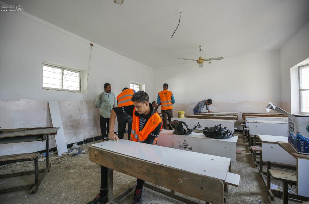 العتبة العلوية المقدسة تُعلن انطلاق حملة (عليٌّ أبونا) لتأهيل المقاعد الدراسية في 11 محافظة عراقية 
