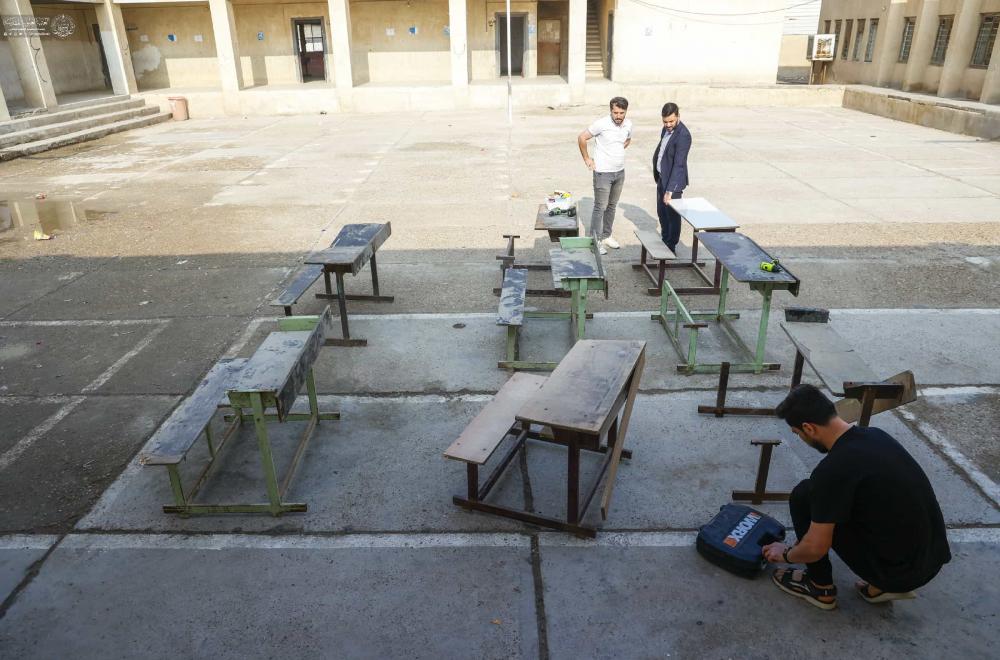 العتبة العلوية المقدسة تُعلن انطلاق حملة (عليٌّ أبونا) لتأهيل المقاعد الدراسية في 11 محافظة عراقية 