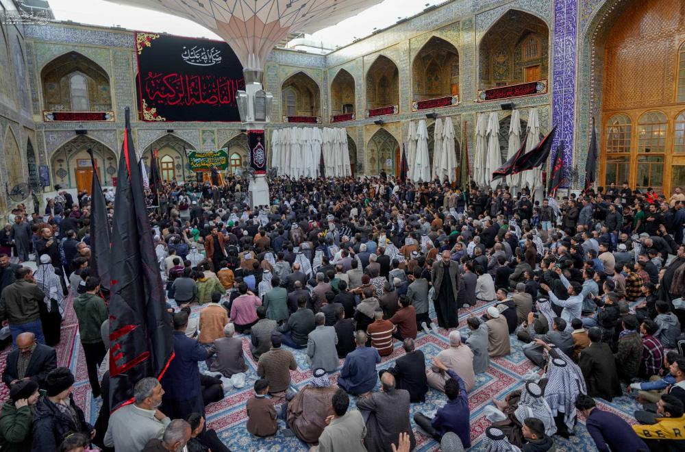 العتبة العلوية المقدسة تستقبل المسيرة الفاطمية ومواكب العزاء بذكرى شهادة السيدة الزهراء (ع)