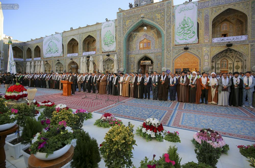 العتبة العلوية المقدسة ترفع راية (وليد الكعبة) إيذاناً بانطلاق فعاليات أسبوع ولادة سيد الأوصياء (ع)