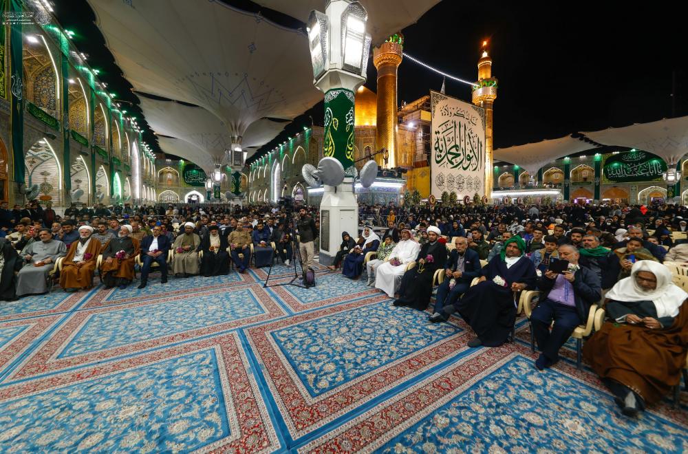 بمشاركة عدد من الشعراء والمنشدين .. العتبة العلوية المقدسة تختتم فعاليات مهرجان (الروح والريحان) بمحفل شعبي 