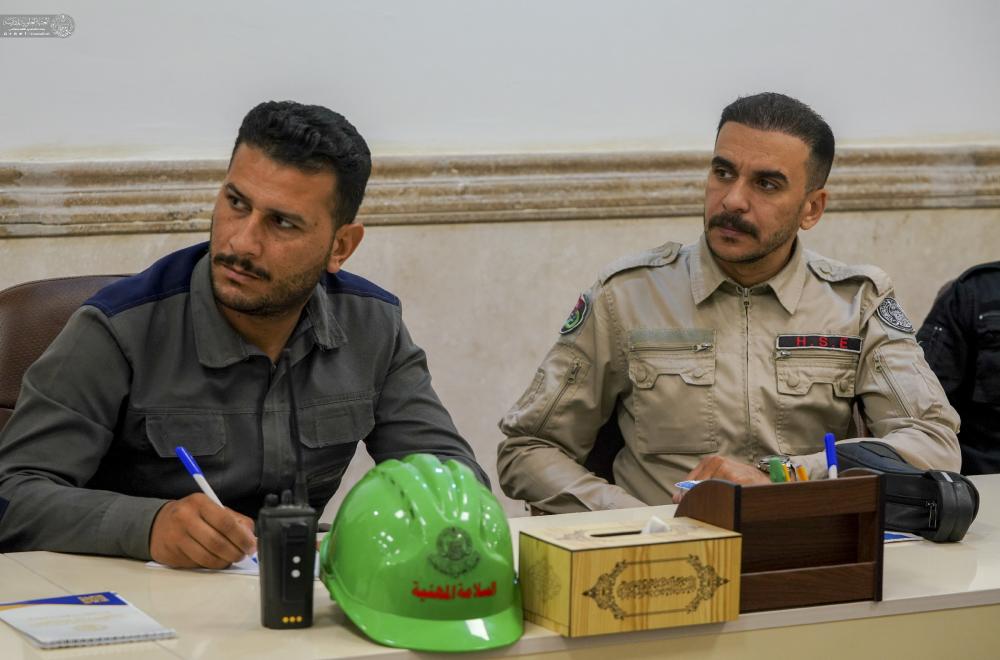 السلامة المهنية في العتبة العلوية المقدسة تقيم دورة تطويرية في مجال السلامة المهنية  