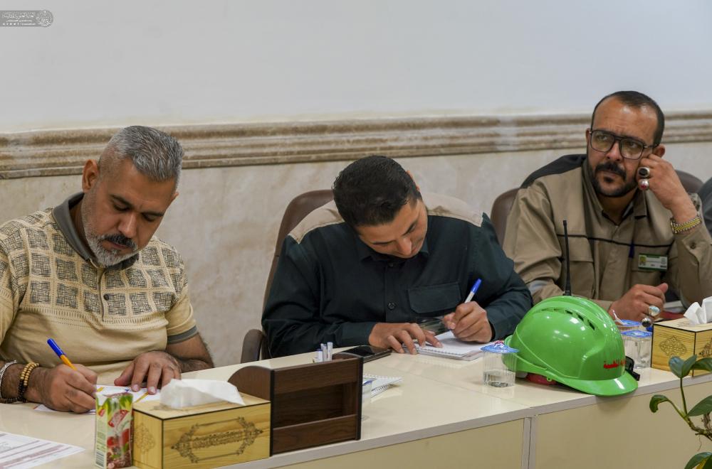 السلامة المهنية في العتبة العلوية المقدسة تقيم دورة تطويرية في مجال السلامة المهنية  