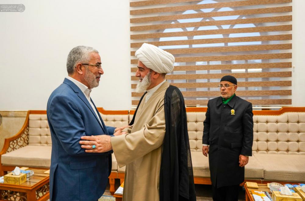 الأمين العام للعتبة العلوية المقدسة يستقبل وفد العتبة الرضوية المقدسة