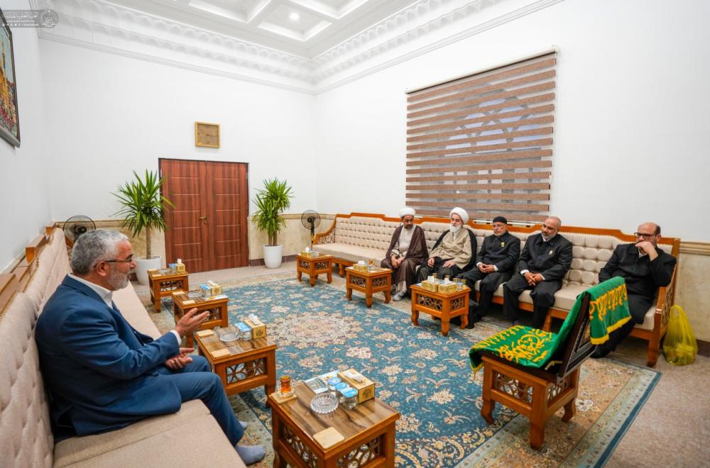 الأمين العام للعتبة العلوية المقدسة يستقبل وفد العتبة الرضوية المقدسة