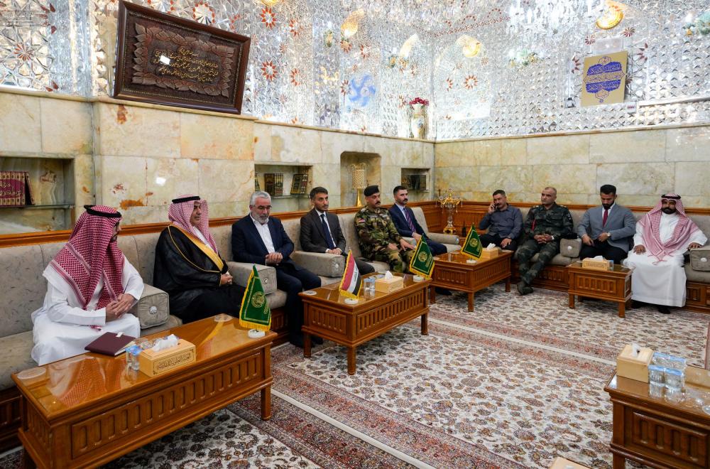 الأمين العام للعتبة العلوية المقدسة يستقبل سفير المملكة العربية السعودية لدى العراق 