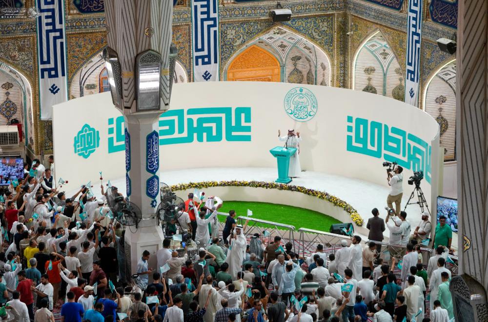 من ضمن فعاليات أسبوع الغدير الدولي الثالث عشر .. العتبة العلوية المقدسة تقيم فعاليات المحفل الشعبي في الصحن العلوي المطهر