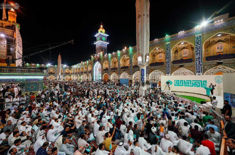 من ضمن فعاليات أسبوع الغدير الدولي الثالث عشر .. العتبة العلوية المقدسة تقيم فعاليات المحفل الشعبي في الصحن العلوي المطهر