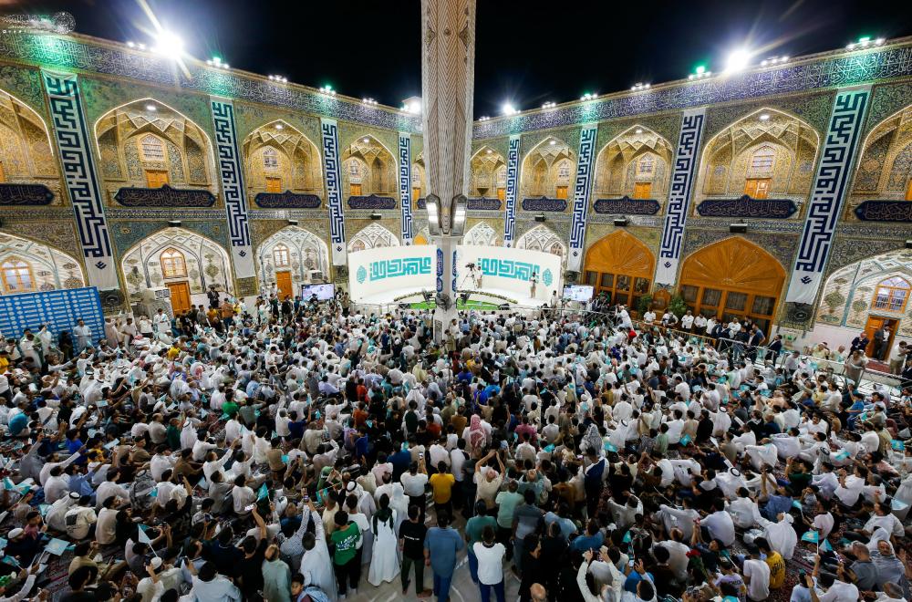 من ضمن فعاليات أسبوع الغدير الدولي الثالث عشر .. العتبة العلوية المقدسة تقيم فعاليات المحفل الشعبي في الصحن العلوي المطهر