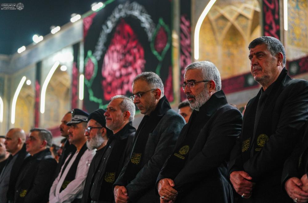 بحضور علمائي ورسمي .. العتبة العلوية المقدسة ترفع راية الحزن والحداد إيذاناً بحلول شهر محرم الحرام