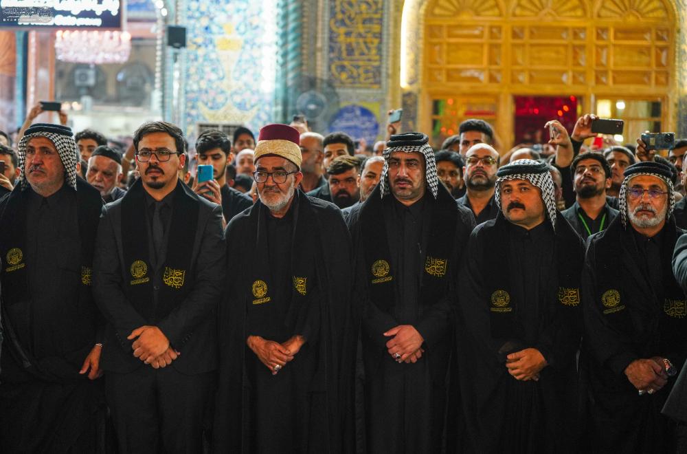 بحضور علمائي ورسمي .. العتبة العلوية المقدسة ترفع راية الحزن والحداد إيذاناً بحلول شهر محرم الحرام