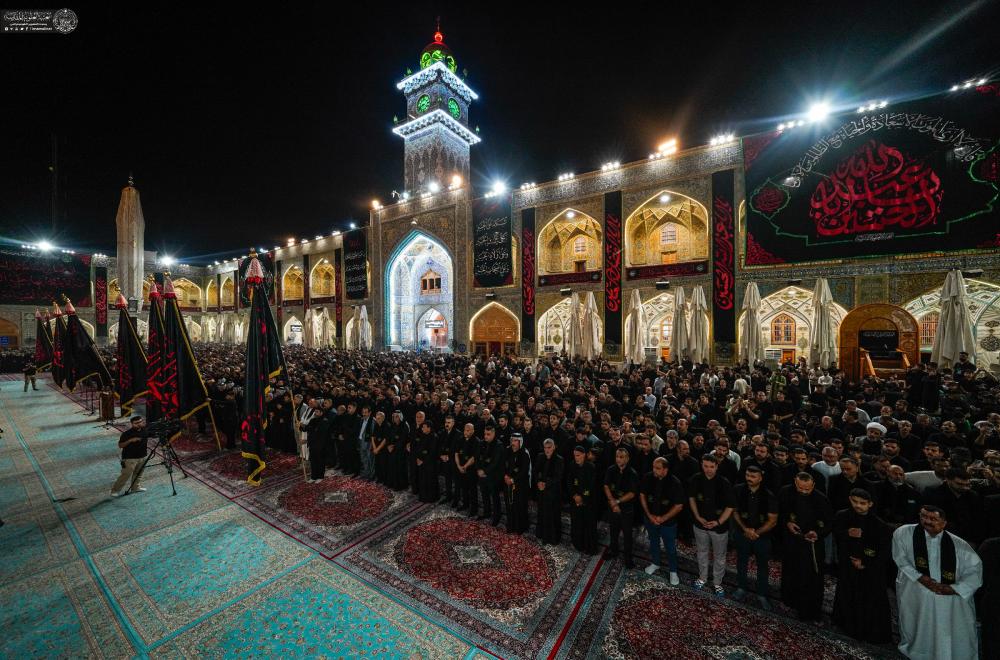 بحضور علمائي ورسمي .. العتبة العلوية المقدسة ترفع راية الحزن والحداد إيذاناً بحلول شهر محرم الحرام