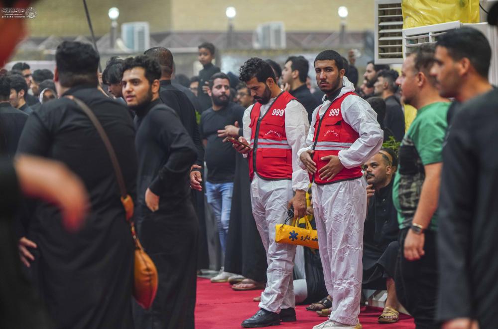 لدعم الخطة الخدمية الخاصة بإحياء الشعائر الحسينية .. أكثر من 2500 متشرف بالخدمة يقدمون خدمات مختلفة لزائري مرقد أمير المؤمنين (ع) 