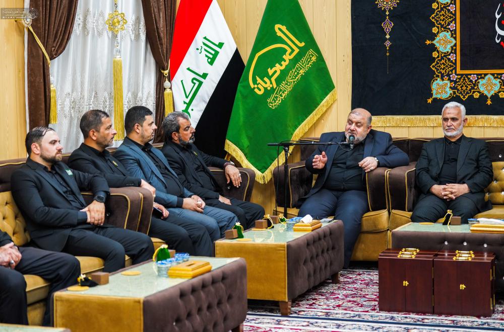 بحضور وفد موكب العتبة العلوية المقدسة .. العتبة العسكرية المقدسة تحتفي بمواكب العتبات المقدسة المشاركة في زيارة الإمام الحسن العسكري (ع)