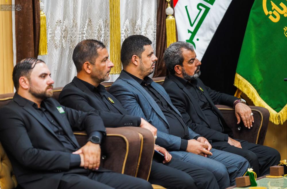 بحضور وفد موكب العتبة العلوية المقدسة .. العتبة العسكرية المقدسة تحتفي بمواكب العتبات المقدسة المشاركة في زيارة الإمام الحسن العسكري (ع)