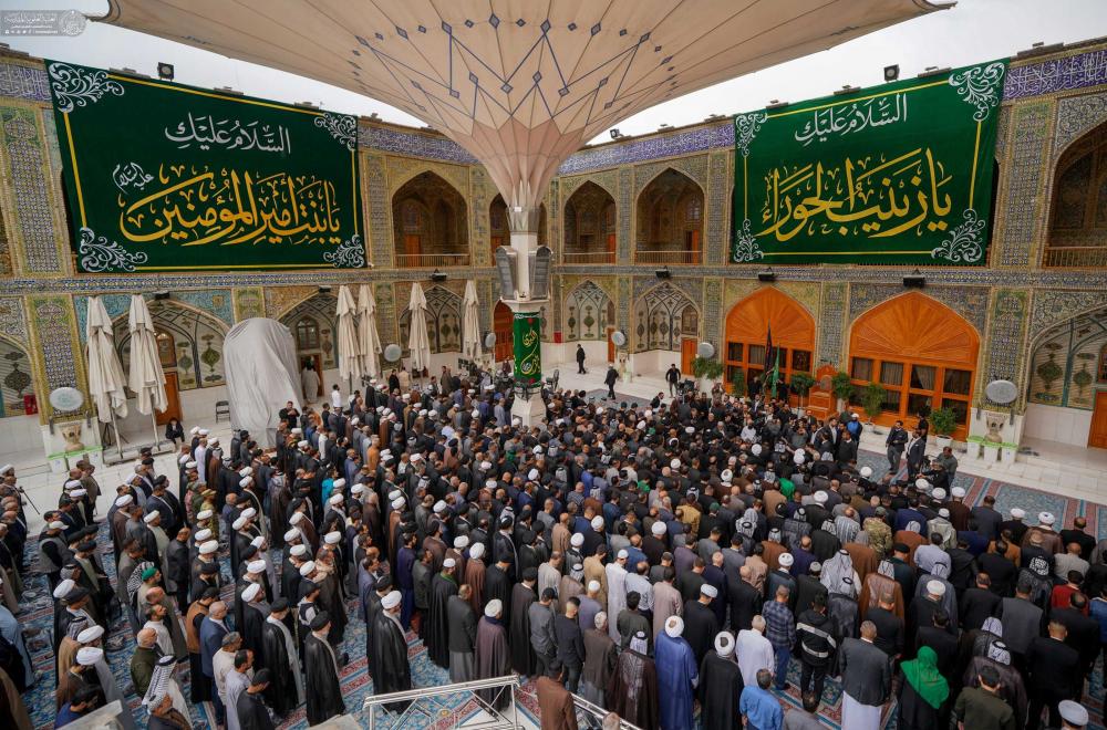 تشييعُ وَدفنُ جُثمانِ العَلّامَةِ سماحةِ السيد علي البعّاج في مرقدِ أميرِ المؤمنينَ (عليه السلام). 