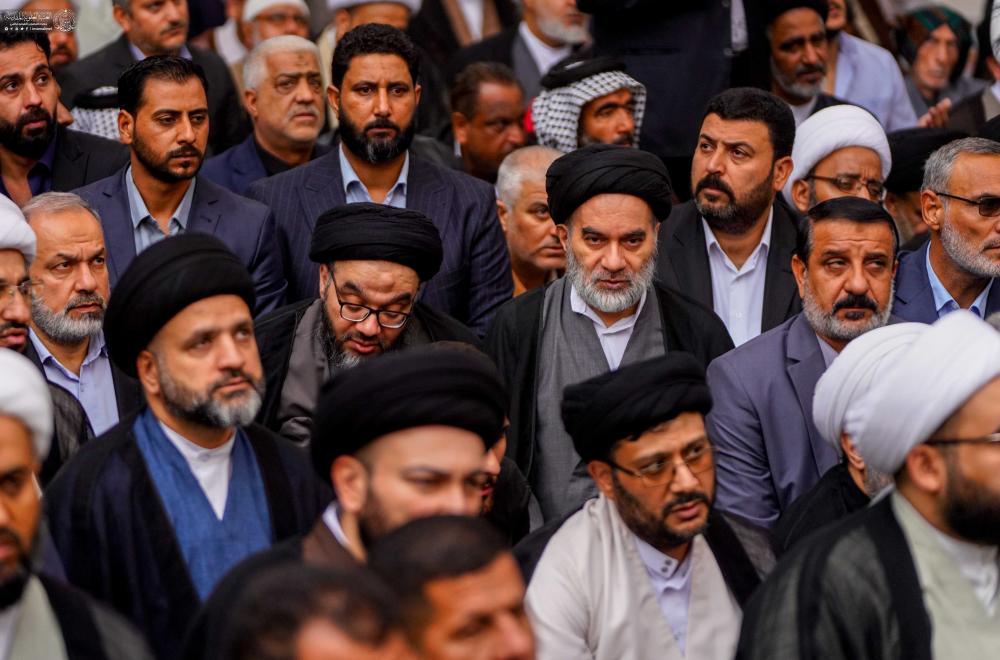 تشييعُ وَدفنُ جُثمانِ العَلّامَةِ سماحةِ السيد علي البعّاج في مرقدِ أميرِ المؤمنينَ (عليه السلام). 