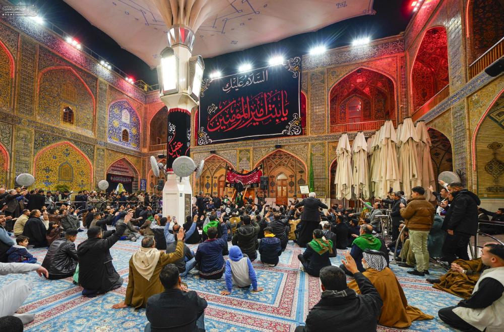 في ذكرى وفاة السيدة زينب (ع) .. العتبة العلوية المقدسة تستقبل 300 موكب للعزاء 