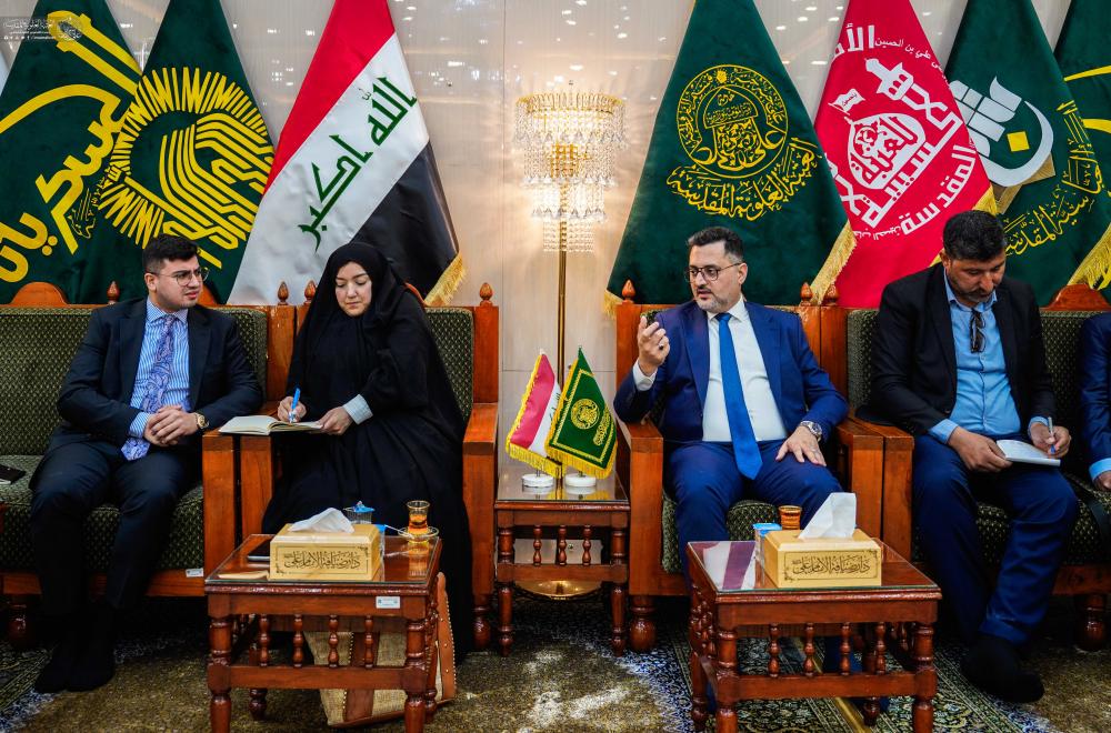 العتبة العلوية المقدسة : ممثلو شركات ألمانية يبحثون آفاق التعاون في مجالات الإعمار والدعم اللوجستي 