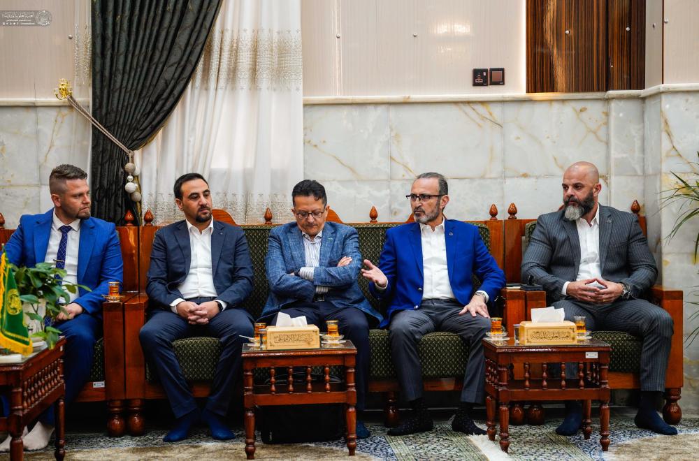 العتبة العلوية المقدسة : ممثلو شركات ألمانية يبحثون آفاق التعاون في مجالات الإعمار والدعم اللوجستي 