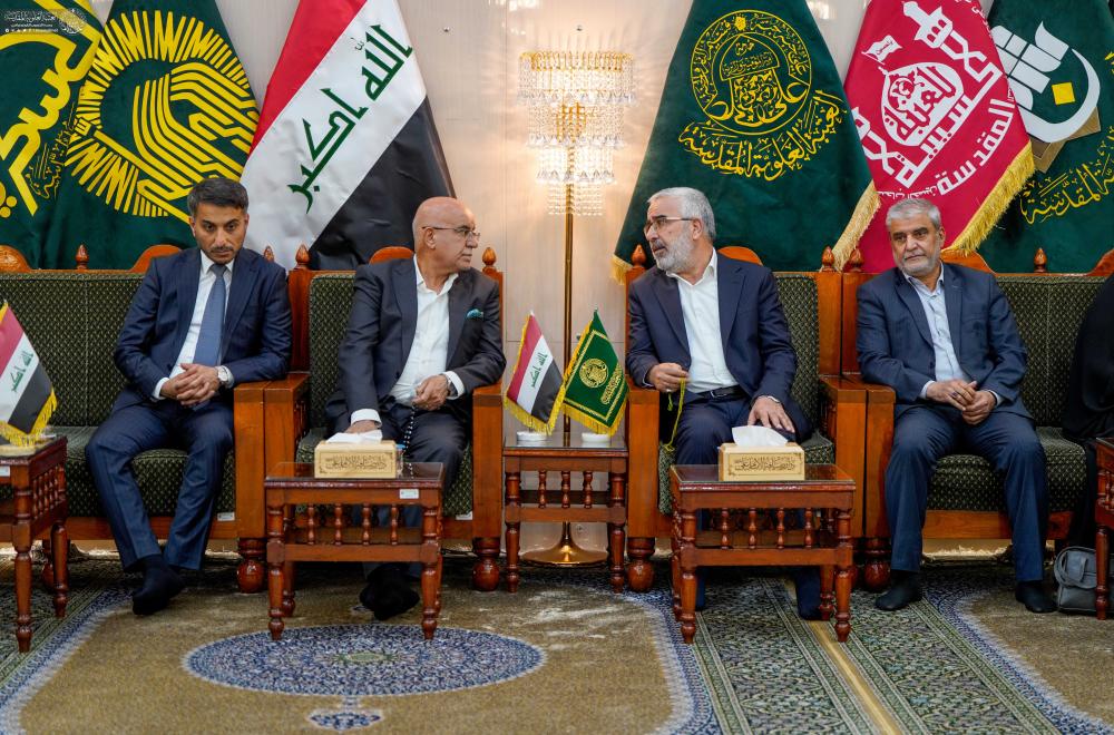الإشادة بالخدمات الطبية المُقدَّمة للزائرين .. الأمين العام للعتبة العلوية المقدسة يستقبل وزير الصحة 