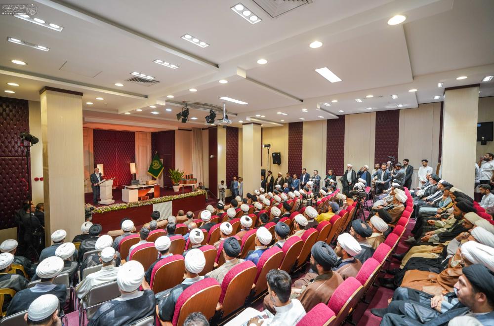 بحضور علمائي وأكاديمي .. العتبة العلوية المقدسة تحتفي بالمرجع الديني آية الله الشيخ عبد الله جوادي آملي