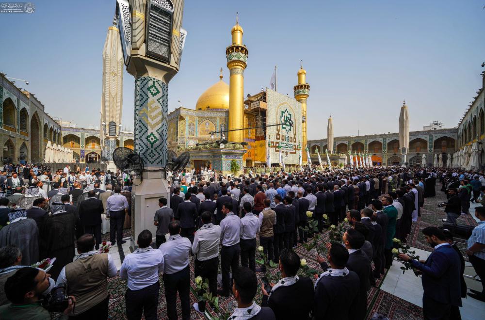 العتبة العلويّة المقدّسة تُطلق فعاليات "أسبوع الغدير الدولي" برفع راية العيد الأكبر من مرقد أمير المؤمنين (ع)
