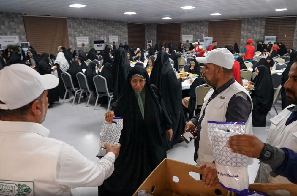 العتبة العلويّة المقدّسة .. توزّع أكثر من 25 ألف وجبة طعام على الحجّاج العائدين عبر منفذ عرعر.