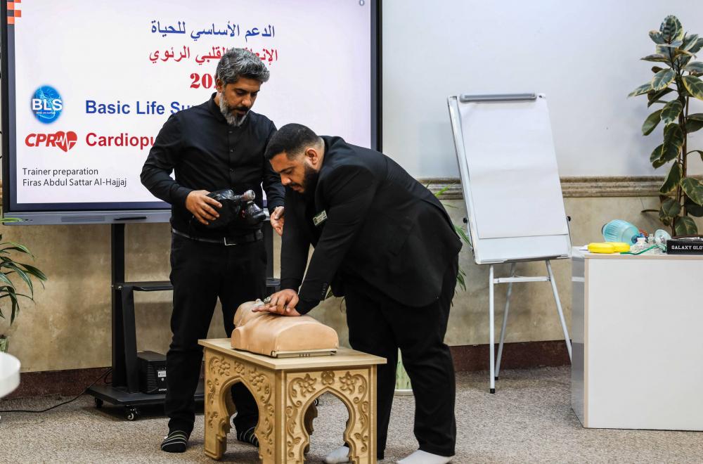 ورشة تدريبية للإخلاء الطارئ في العتبة العلويّة المقدّسة استعدادًا للزيارات المليونية