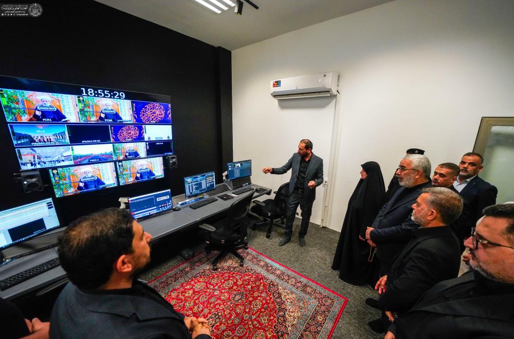 برفقة الأمين العامّ .. وزيرة الاتصالات تطّلع على فضائية العتبة العلويّة المقدّسة والتقنيات الموجودة فيها