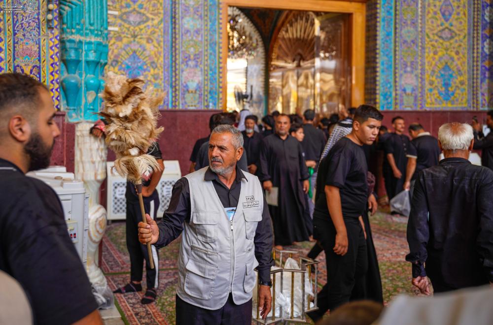 2500 متشرّفٍ بالخدمة يشاركون في ذكرى شهادة الرسول الأعظم (صلى الله عليه وآله) في العتبة العلويّة المقدّسة 