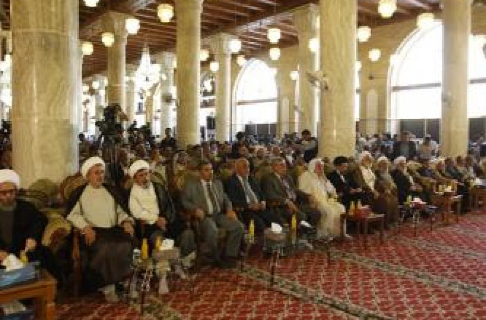 وفد الامانة العامة للعتبة العلوية المقدسة يحضر حفل إفتتاح الشبّاك الجديد لضريح مسلم بن عقيل عليه السلام