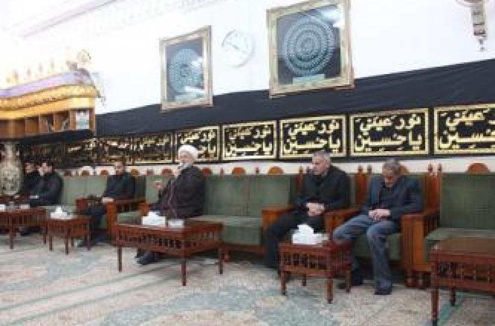 في لقائه بمسؤولي ومنتسبي العتبة العلوية المقدسة... الأمين العام للعتبة المقدسة (ما من نبي سابق وما من رسول الا وكان محمد صلى الله عليه وآله وسلَّم سيداً وإماماً له )