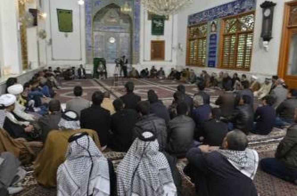 وفود معتمدي المرجعية العليا من بغداد والناصرية في ضيافة العتبة العلوية المقدسة