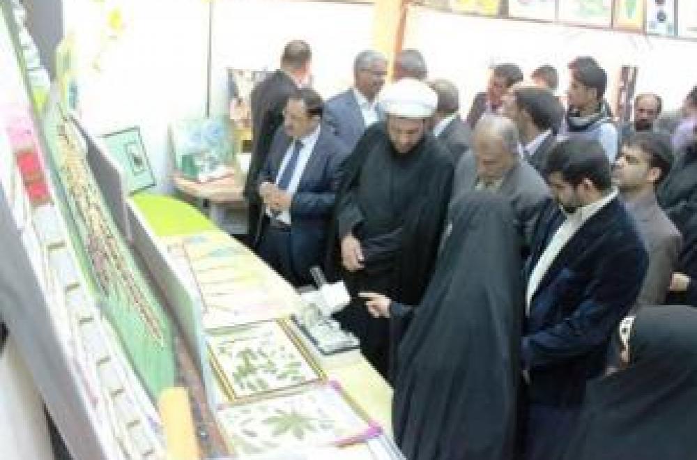 وفدٌ من العتبة العلوية المقدسة يشارك في افتتاح المعرض السنوي لمبتكرات المدارس الثانوية
