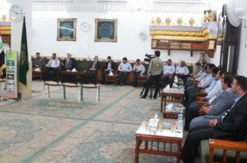 الأمين العام للعتبة العلوية المقدسة خلال لقائه الاسبوعي بالمنتسبين ... حب الصديقة الطاهرة فاطمة الزهراء(عليها السلام) يجب ان يكون متجسداً ومرتبطا بعرفان الحق لها وفي تطبيق نهجها سلام الله عليها