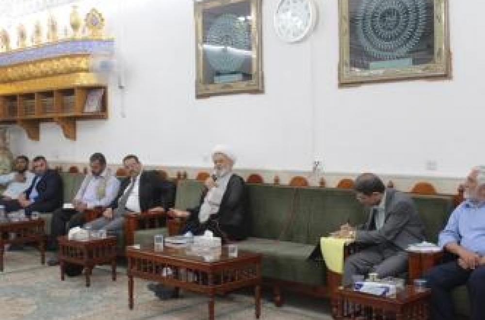 الأمين العام للعتبة العلوية المقدسة في لقائه الاسبوعي بالمنتسبين .. إن حدث استلام عليٍ عليه السلام لحكومة الحق هو حاجة لجميع البصائر والعقول الى يوم القيامة