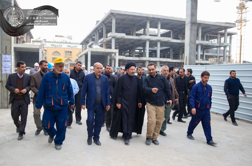 الأمين العام للعتبة العلوية المقدسة : استمرار العمل في مشروع صحن فاطمة (عليها السلام) رغم الانشغال بضيافة زائري أبي عبد الله الحسين ( عليه السلام)