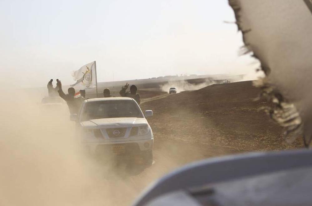 مجاهدو فرقة الامام علي (ع) القتالية التابعة للعلوية العلوية المقدسة يشاركون في تحرير مطار تلعفر
