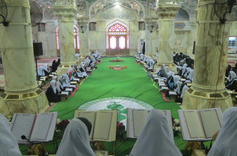 شعبة القرآن الكريم النسوية في العتبة العلوية تختتم الجلسات القرآنية الخاصة بالفتيات