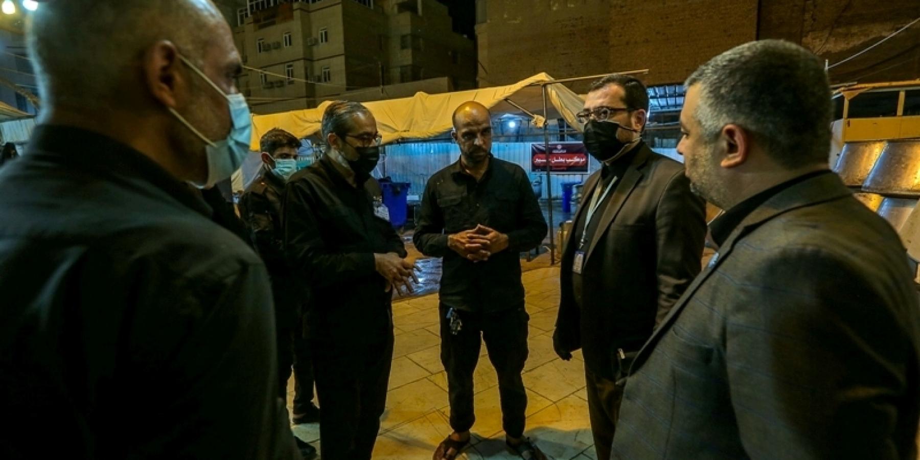اللجنة العليا تتفقد مواكب العتبة العلوية للوقوف على تقديم الخدمات لزائري حرم أمير المؤمنين المعزين بذكرى أربعينية الإمام الحسين (عليهما السلام)