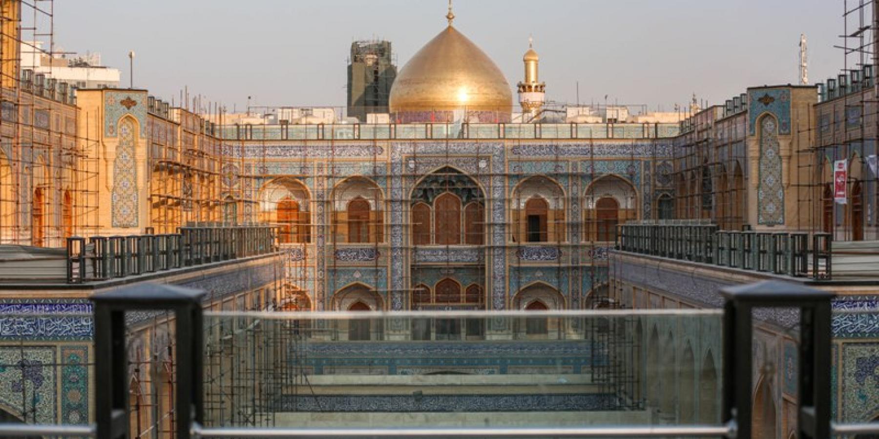 تقرير مصور حول استئناف العمل في مشروع صحن فاطمة (عليها السلام) 