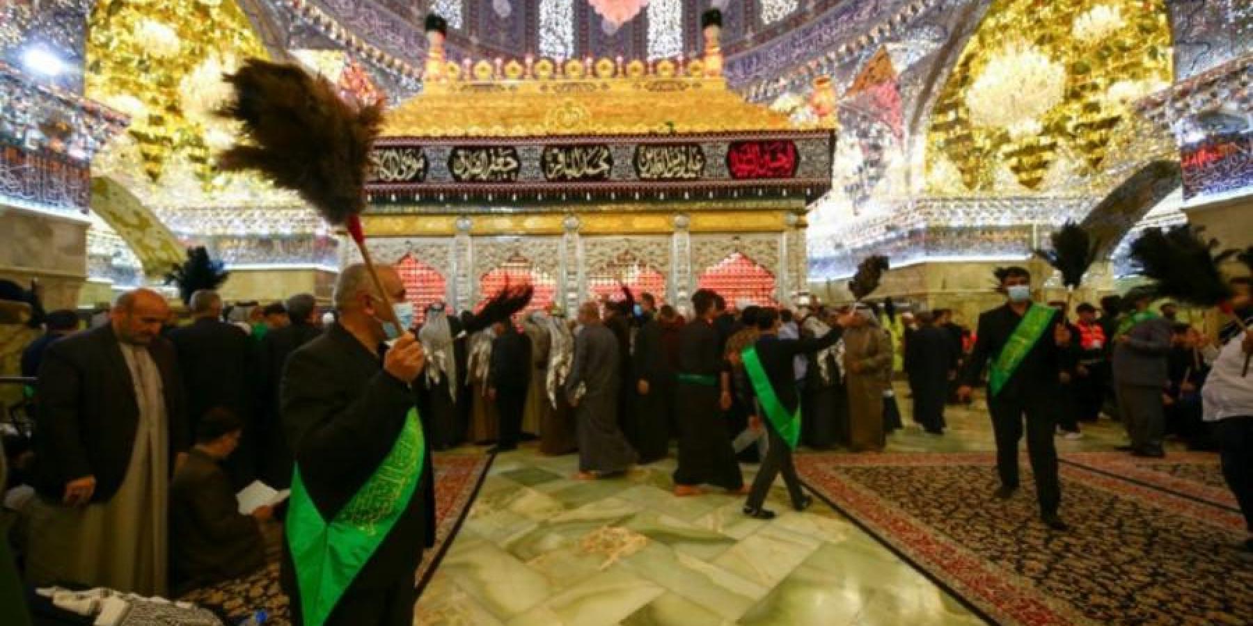 انطلاق قافلة خَدمة أمير المؤمنين (ع) الى سامراء لتقديم الخدمات في ذكرى شهادة الإمام العسكري (ع)