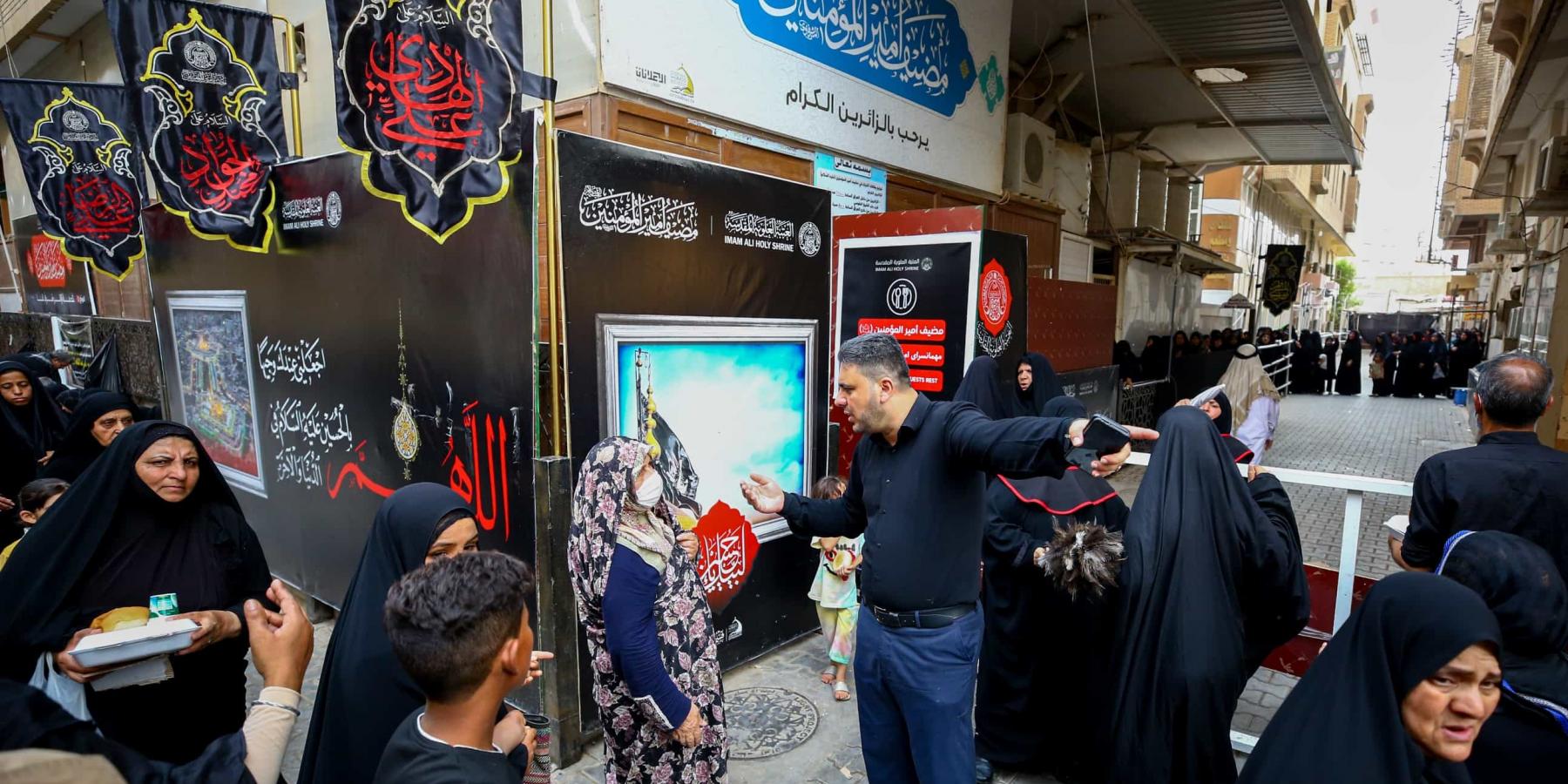 مضيف العتبة المقدسة يستمر في تقديم الضيافة للزائرين حتى ذكرى وفاة النبي الأكرم(ص)