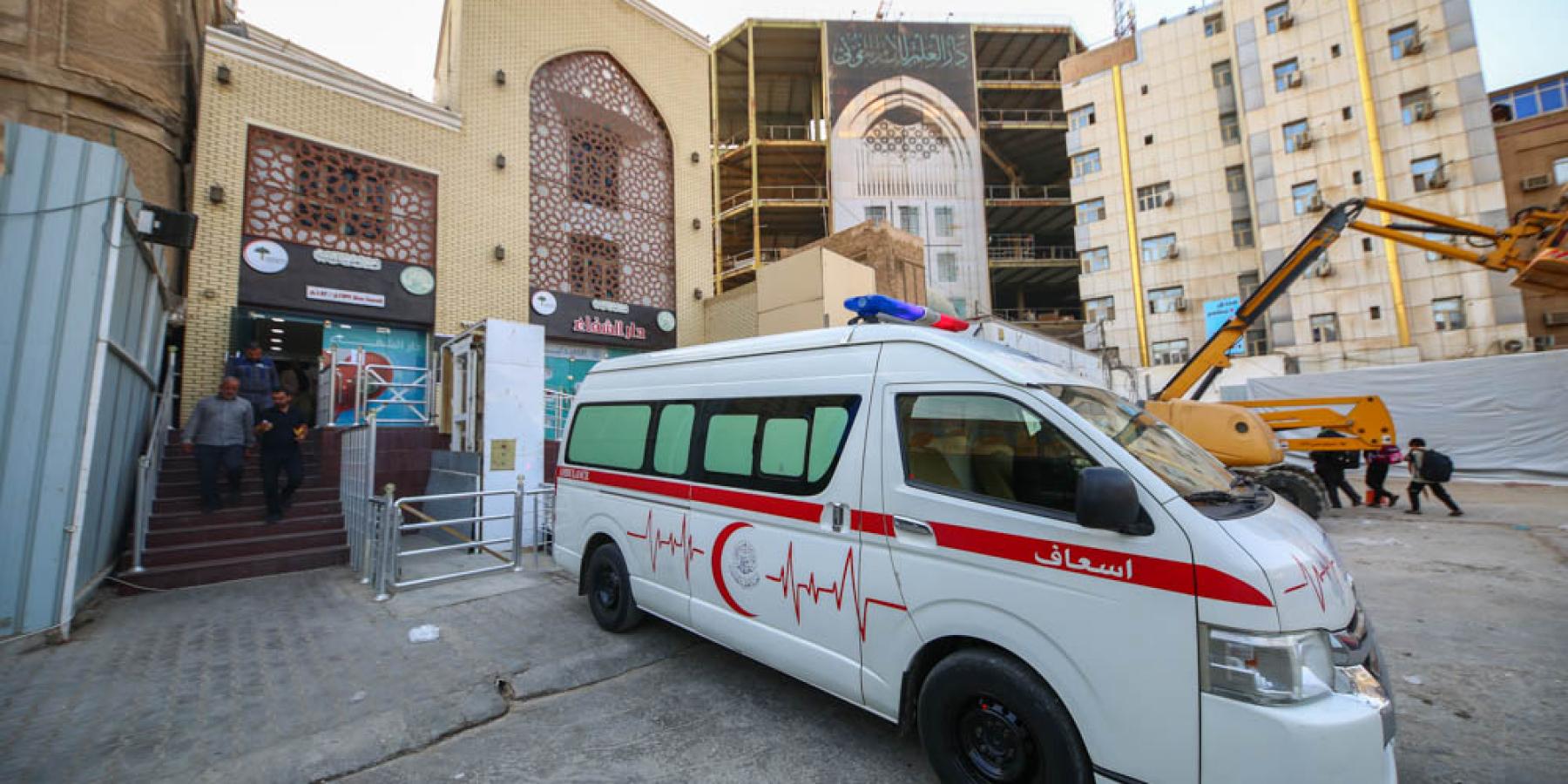 المفارز الطبية في العتبة العلوية تستنفر جهودها لخدمة الزائرين في ذكرى رحيل سيد الكائنات(ص)
