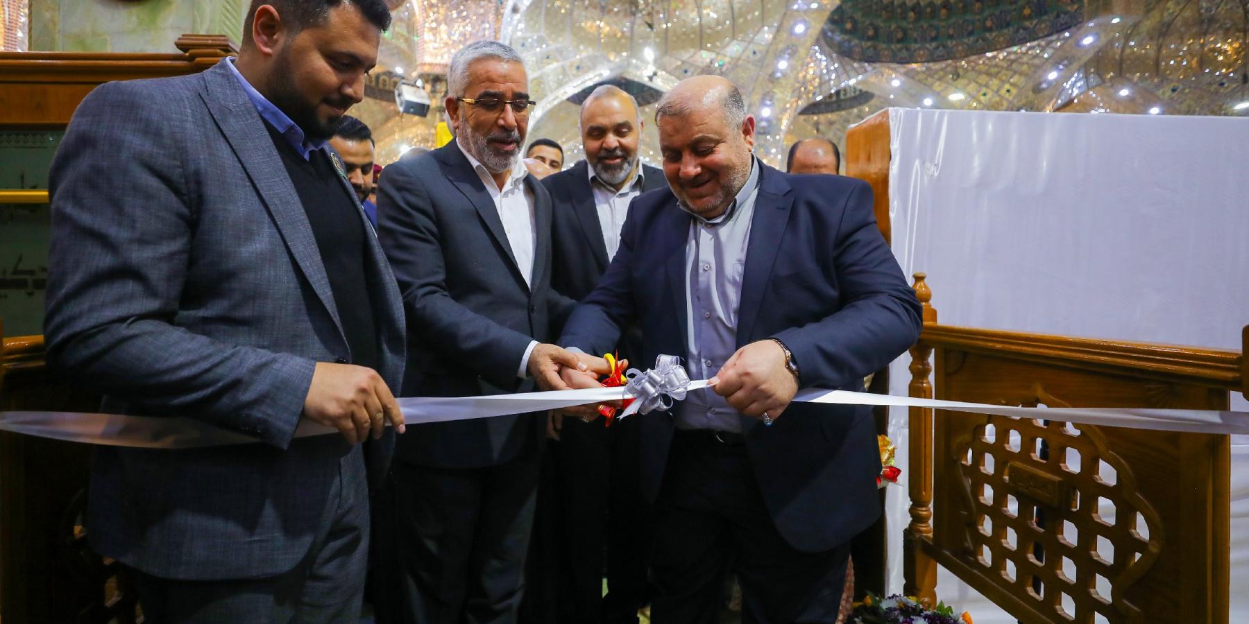 الأمين العام للعتبة العلوية المقدسة يحضر مراسم افتتاح فعاليات معرض الخط العربي والزخرفة الإسلامية الدولي الأول