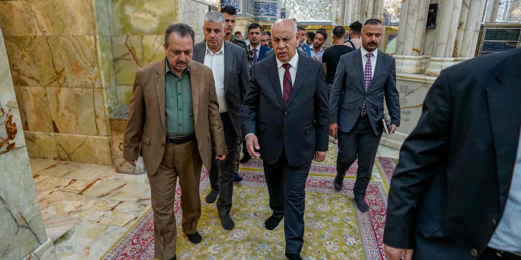 وزير الثقافة والسياحة والآثار يثمن دور العتبة العلوية المقدسة في الحفاظ على التراث النجفي مع توسعة الحرم 