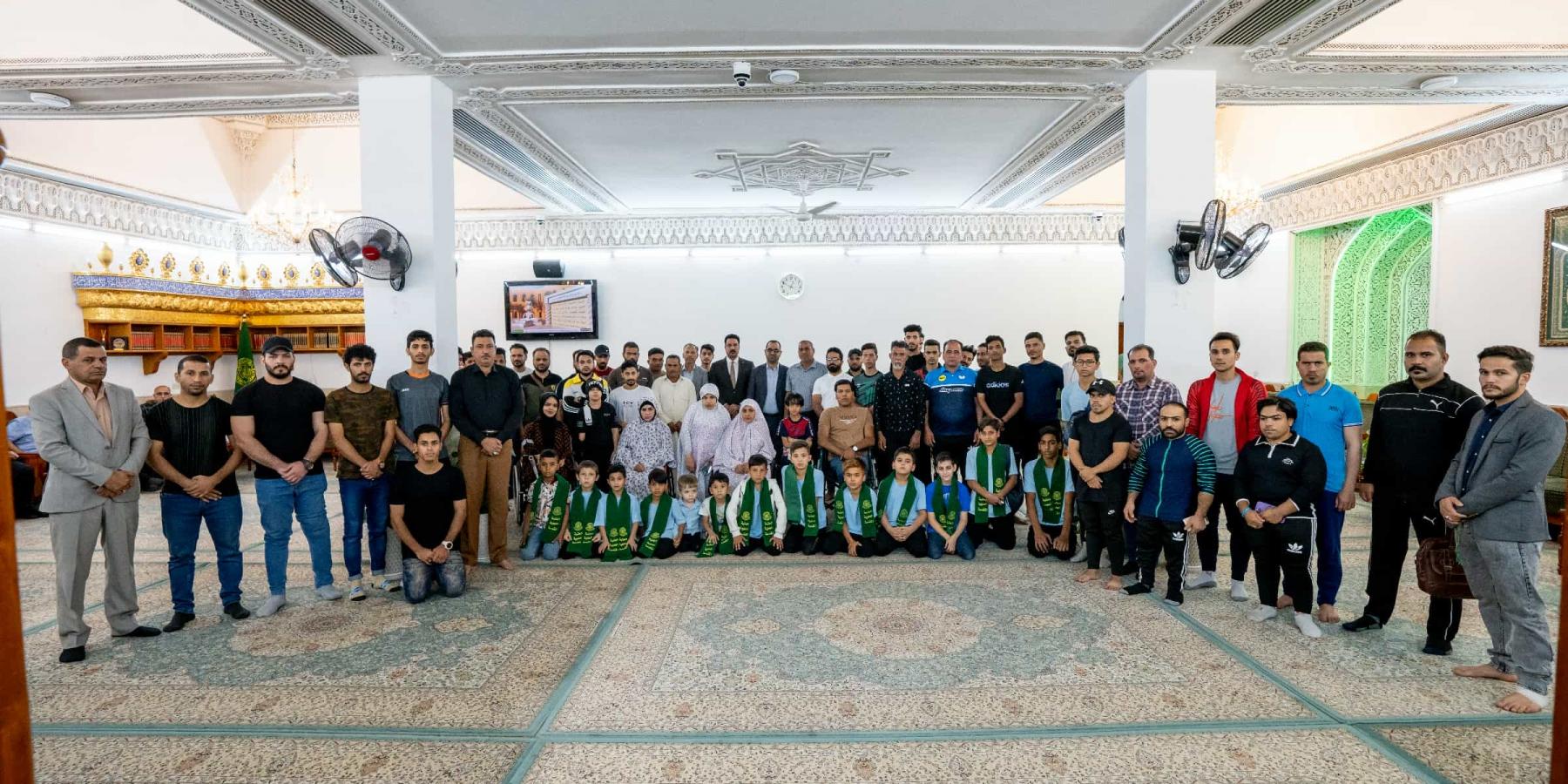 العتبة العلوية المقدسة تُقدِّم دعمها للمواهب الرياضية من أصحاب الهِمَم العالية 